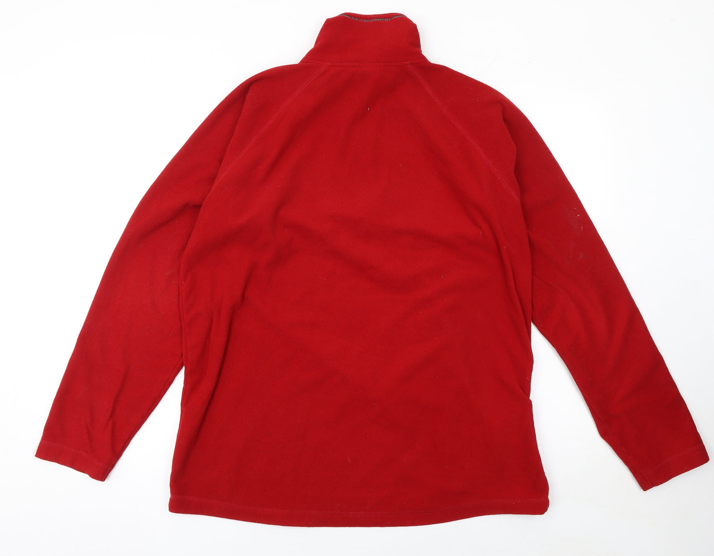 Craghoppers Men's Red Fleece 1/2 Zip Pullover Sweatshirt L