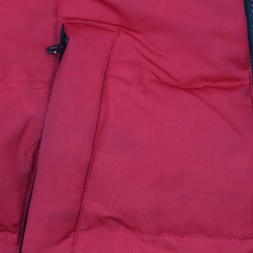 SoulCal & Co Women Red XS Hooded Puffer Jacket Winter Coat