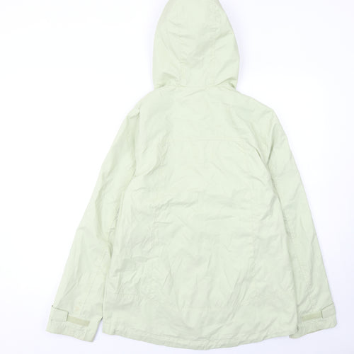 Maine New England Women’s Green Hooded Shower Resistant Jacket Size 10