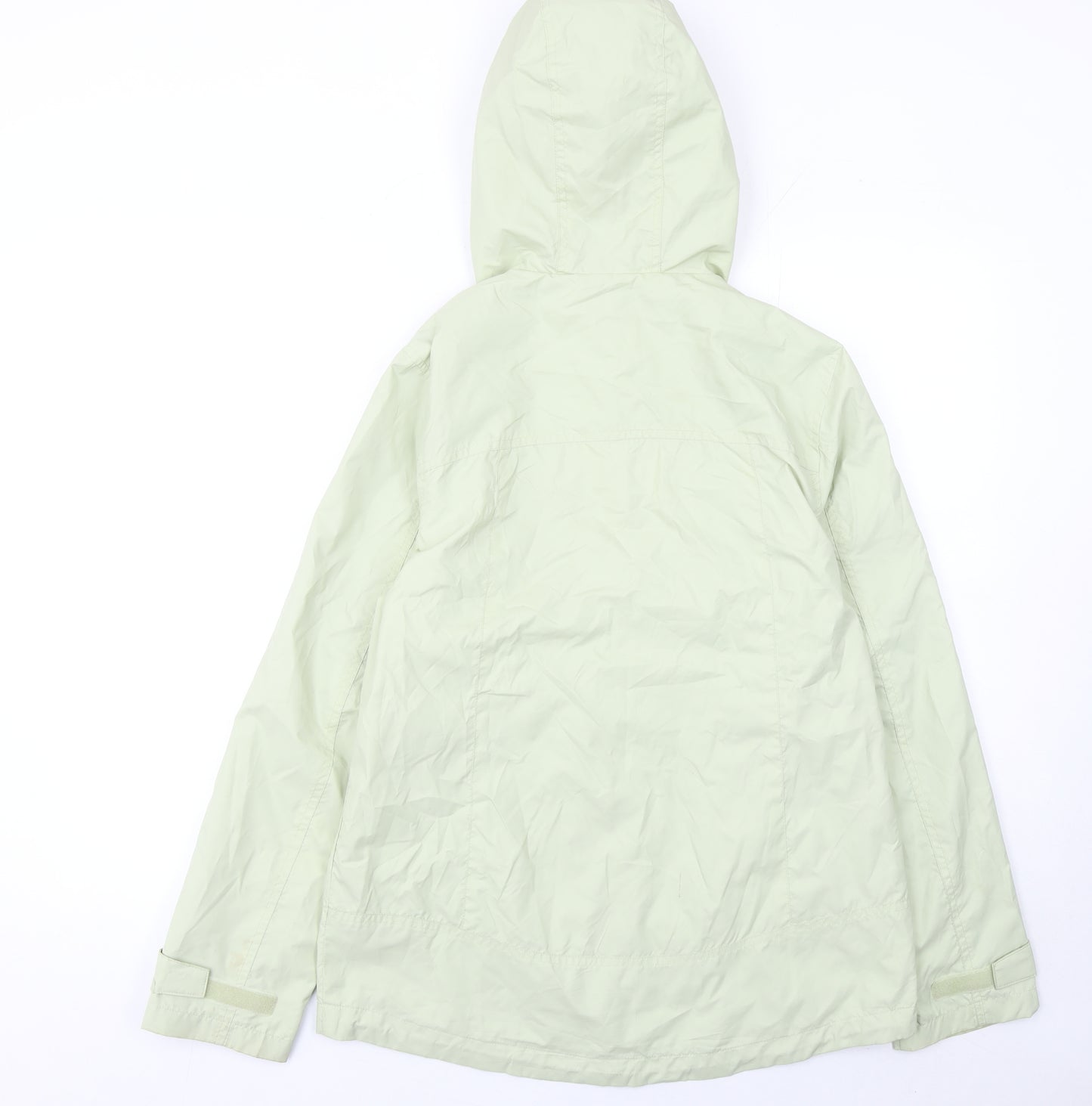 Maine New England Women’s Green Hooded Shower Resistant Jacket Size 10