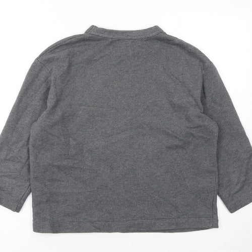 Wood Wood Women Grey XS Pullover Sweatshirt with W Logo