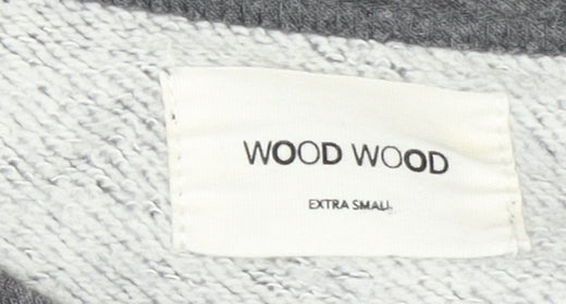 Wood Wood Women Grey XS Pullover Sweatshirt with W Logo