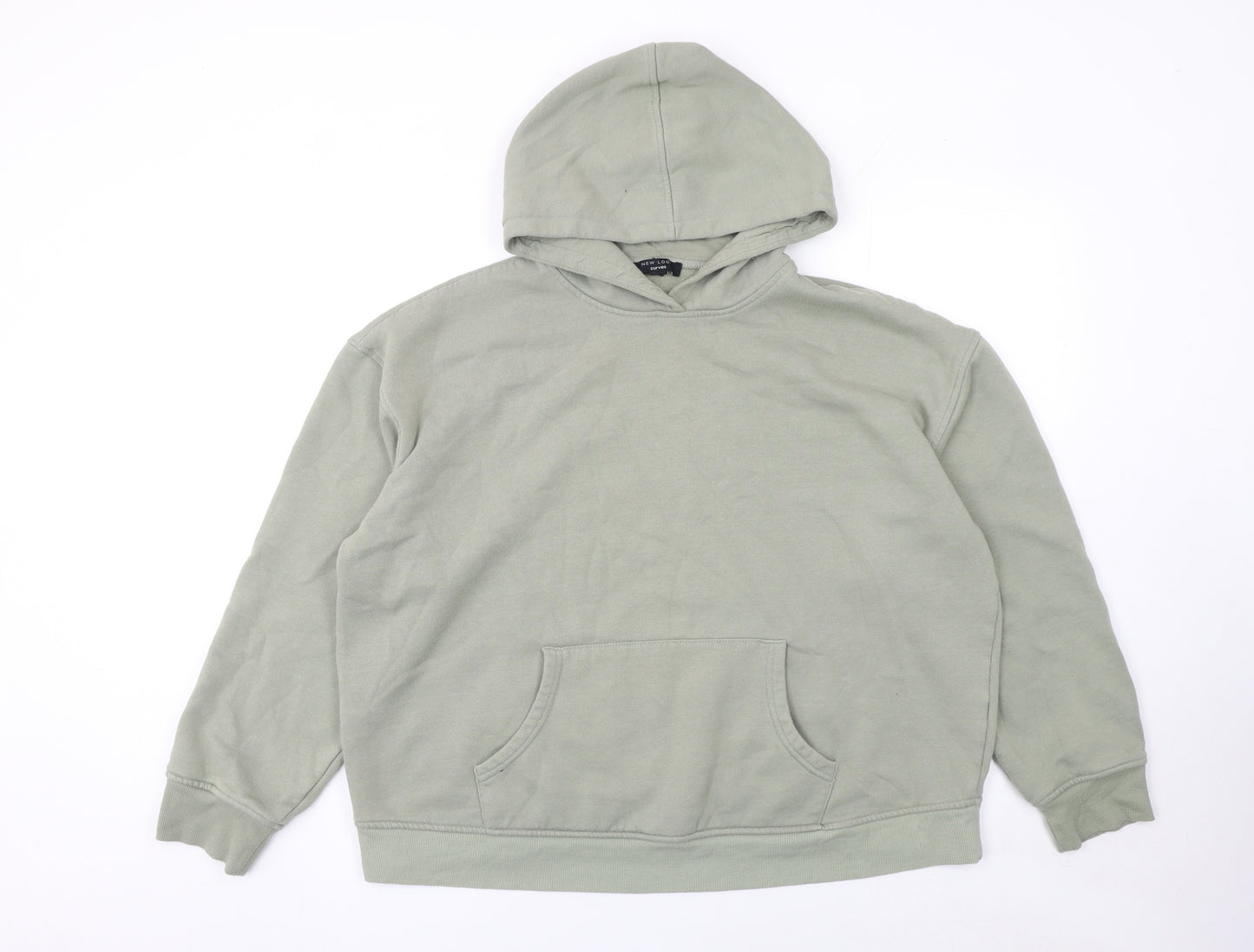 New Look Curves Women’s Sage Green Pullover Hoodie Size S