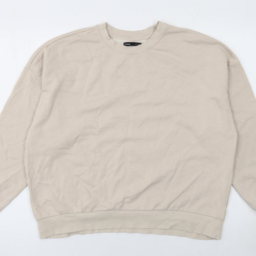Sinsay Women’s Beige Cotton Blend Pullover Sweatshirt XL