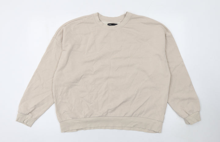 Sinsay Women’s Beige Cotton Blend Pullover Sweatshirt XL