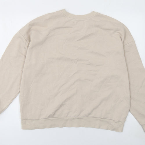 Sinsay Women’s Beige Cotton Blend Pullover Sweatshirt XL