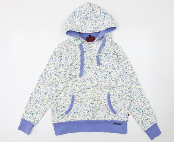 Red or Dead Women's Blue Floral Pullover Hoodie Medium