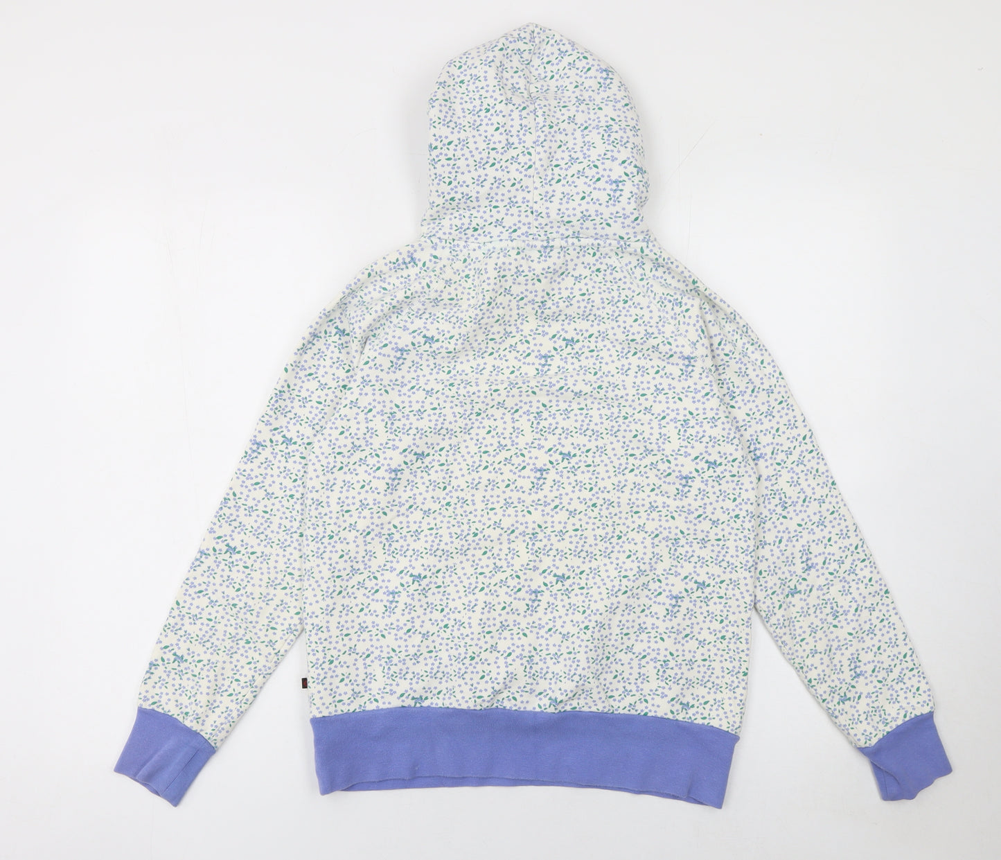 Red or Dead Women's Blue Floral Pullover Hoodie Medium