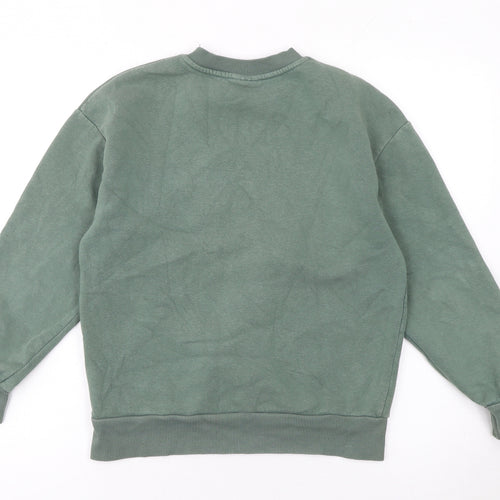 Zara Girls Green 1989 Sweatshirt - 11 Years Classic Pullover Style