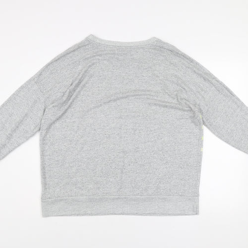 Next Women’s Grey Star Stripe Pullover Jumper Size 20