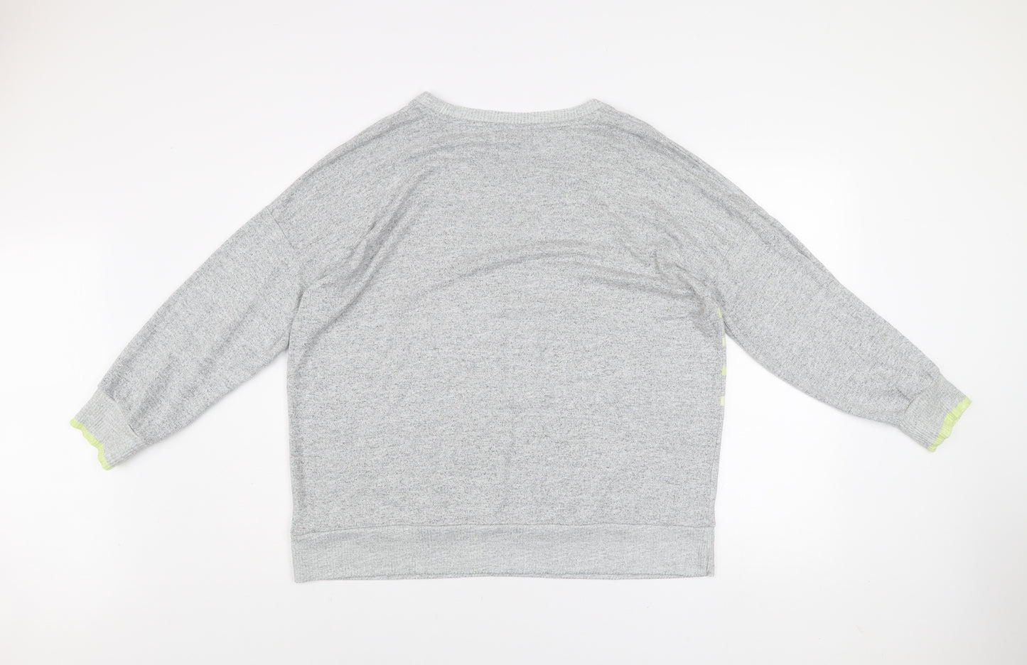 Next Women’s Grey Star Stripe Pullover Jumper Size 20