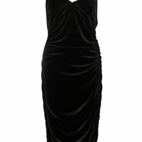 Pink Vanilla Women’s Black Velvet Slip Dress Size 10 Partywear