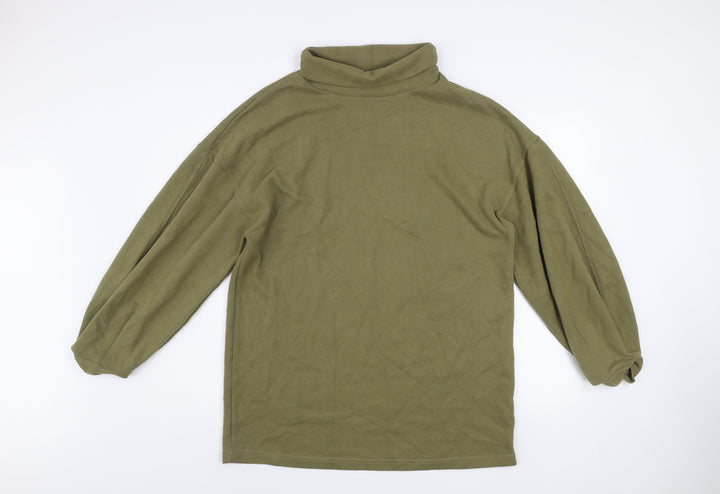 ASOS DESIGN Women’s Green Roll Neck Long Sleeve Pullover Jumper Size 12
