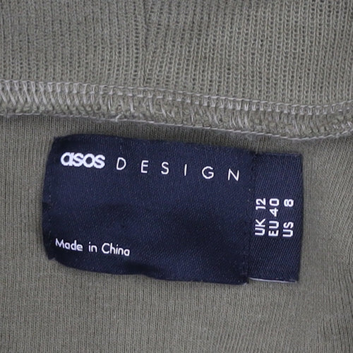 ASOS DESIGN Women’s Green Roll Neck Long Sleeve Pullover Jumper Size 12