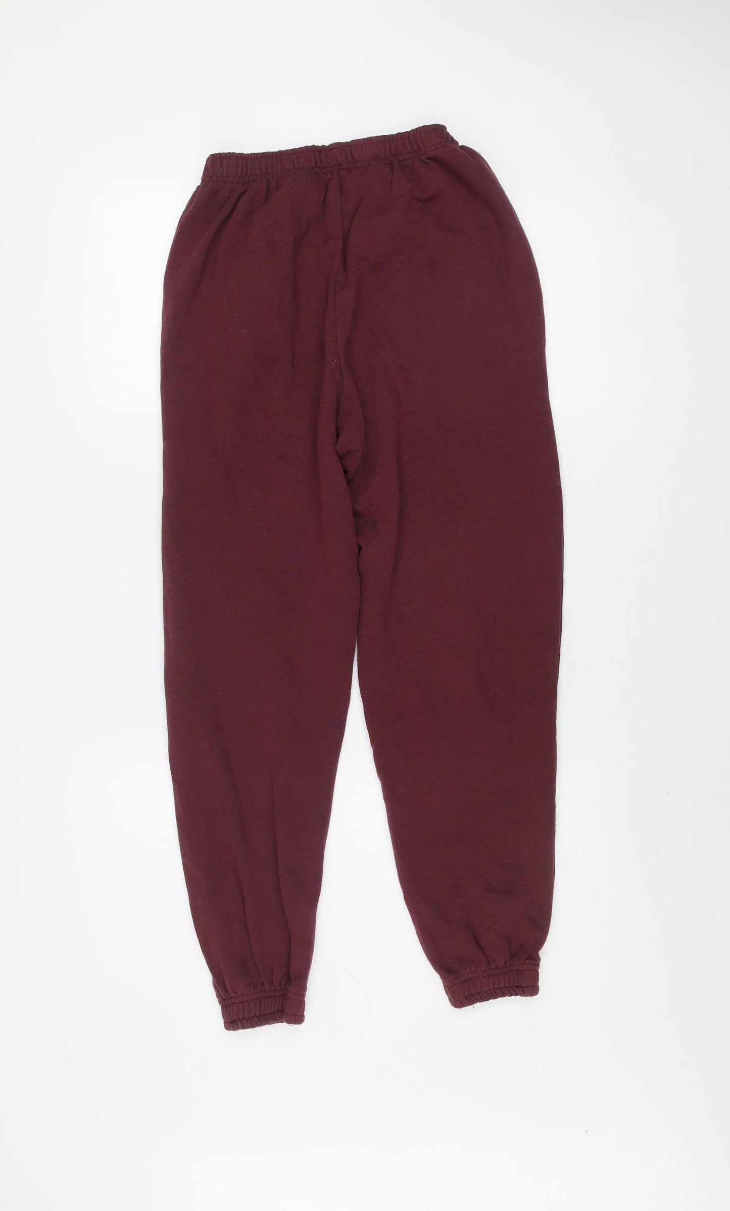 Pull & Bear Women's Red Cotton Jogger Sweatpants Size M