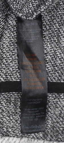 Miss Selfridge Womens Grey Long Knit Coatigan Size 6 Regular