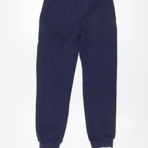Emporio Armani Boys Blue EA7 Jogger Trousers 10 Years Cotton Blend