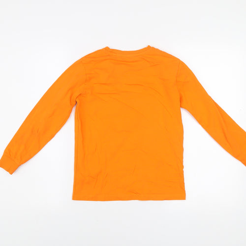 Next Boys Orange Long Sleeve Astronaut Bike Space Graphic Cotton T-Shirt 9 Years
