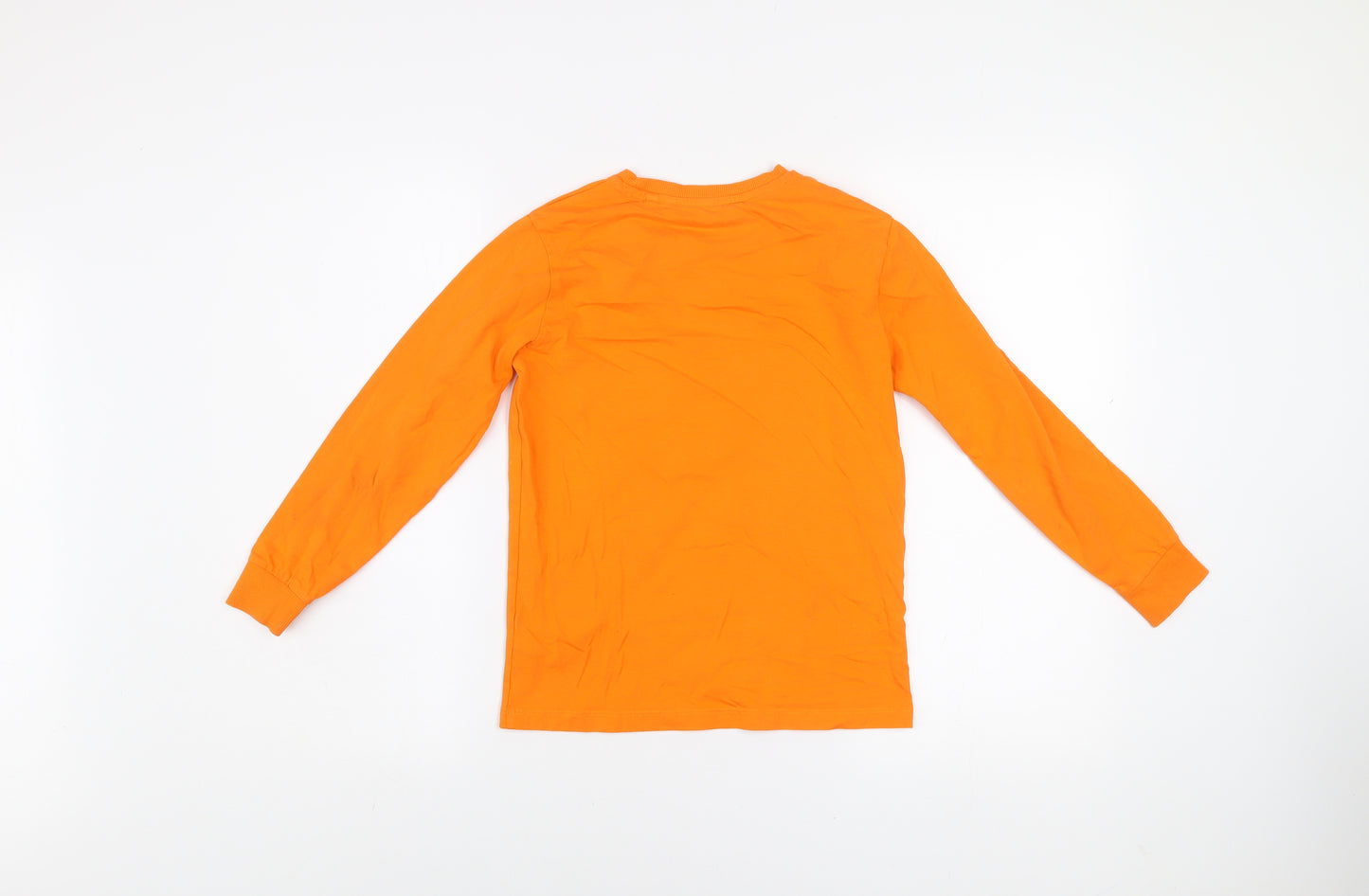 Next Boys Orange Long Sleeve Astronaut Bike Space Graphic Cotton T-Shirt 9 Years