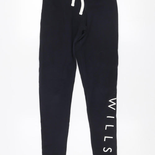 Jack Wills Womens Black Jogger Sweatpants UK 8 Cotton Blend