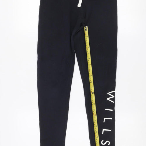 Jack Wills Womens Black Jogger Sweatpants UK 8 Cotton Blend