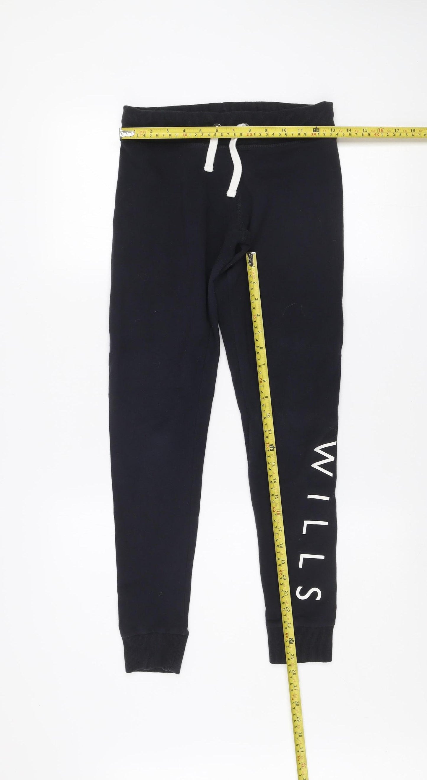 Jack Wills Womens Black Jogger Sweatpants UK 8 Cotton Blend