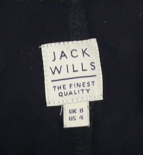 Jack Wills Womens Black Jogger Sweatpants UK 8 Cotton Blend