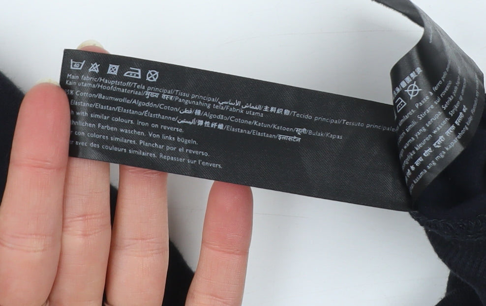 Jack Wills Womens Black Jogger Sweatpants UK 8 Cotton Blend