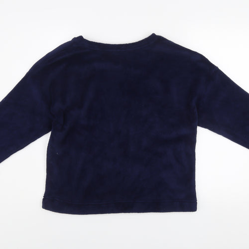 George Disney Stitch Blue Fleece Pyjama Top Women’s Size 8