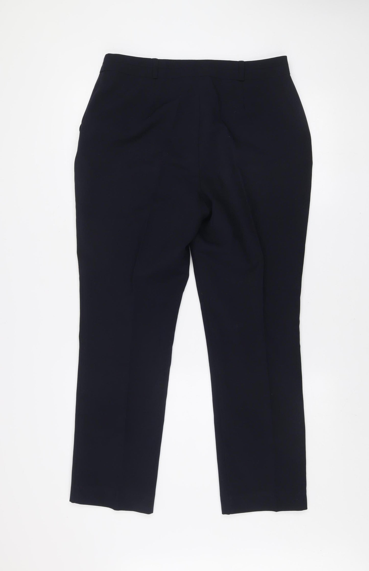 Dunnes Women Blue Size 12 Dress Pants Straight Leg Work Trousers