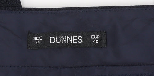 Dunnes Women Blue Size 12 Dress Pants Straight Leg Work Trousers