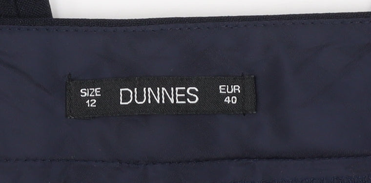 Dunnes Women Blue Size 12 Dress Pants Straight Leg Work Trousers