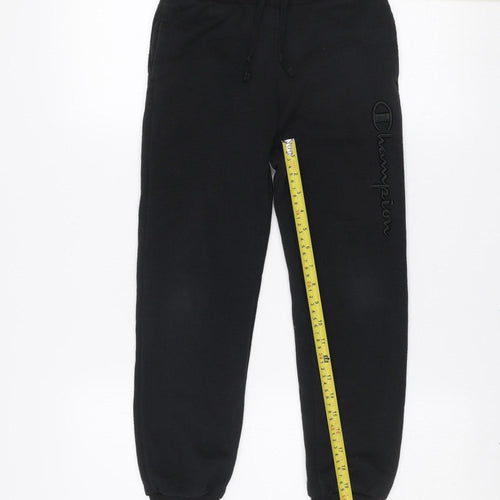 Champion Boys Black Jogger Sweatpants Medium 9-10 Years Activewear