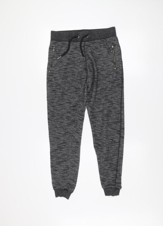 New Look Womens Grey Size 8 Jogger Trousers with Zip Pockets
