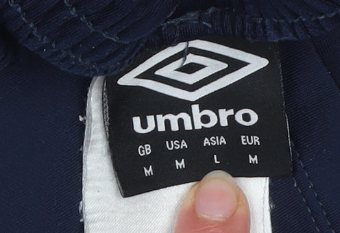 Umbro Men's Blue Track Pants M Tapered Fit Sports Trousers