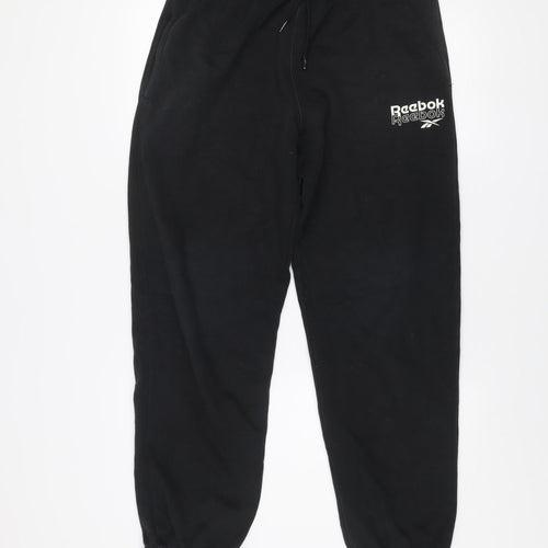 Reebok Men’s Black Jogger Sweatpants M Cotton Blend Activewear