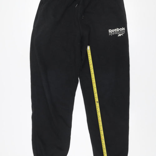 Reebok Men’s Black Jogger Sweatpants M Cotton Blend Activewear