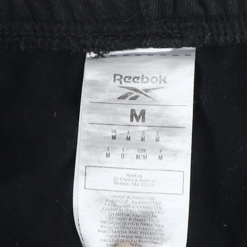 Reebok Men’s Black Jogger Sweatpants M Cotton Blend Activewear