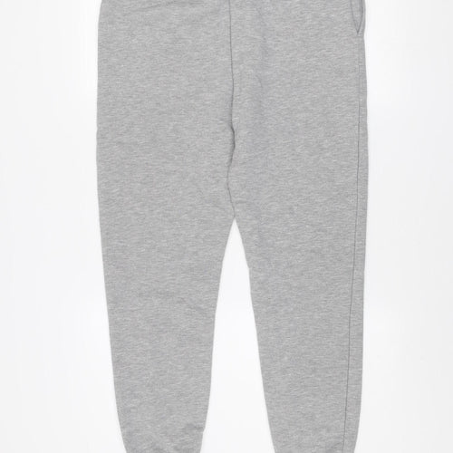 Closure London Men’s Grey Jogger Trousers L Fleece Elastic Waist
