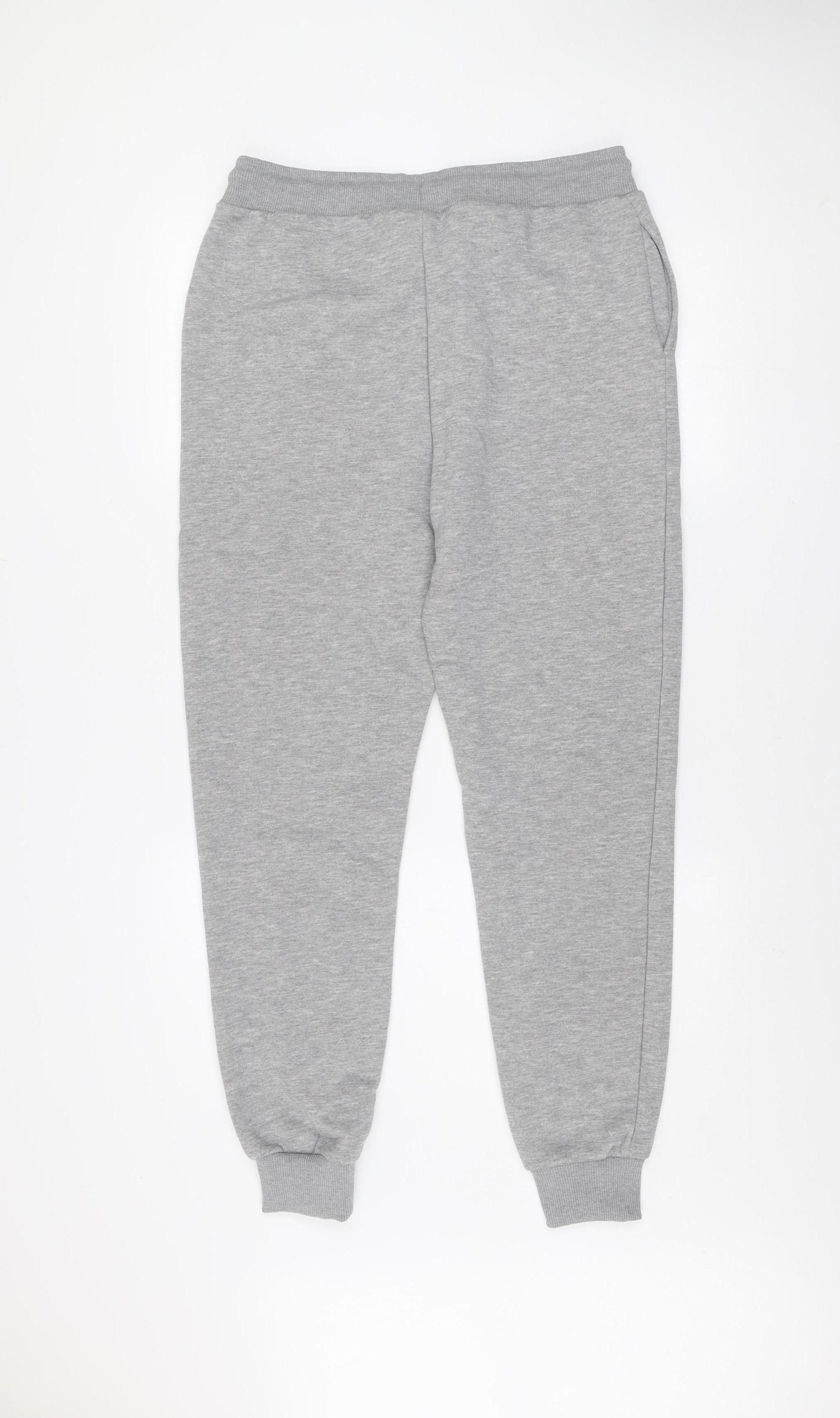 Closure London Men’s Grey Jogger Trousers L Fleece Elastic Waist
