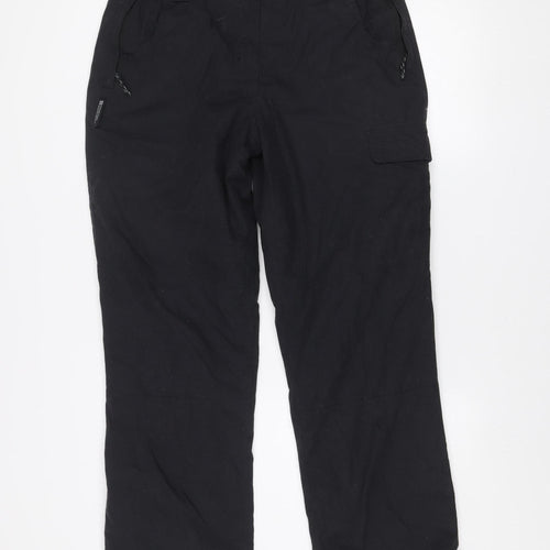 Mountain Warehouse Womens Black Size 12 Walking Trousers Polyester Blend