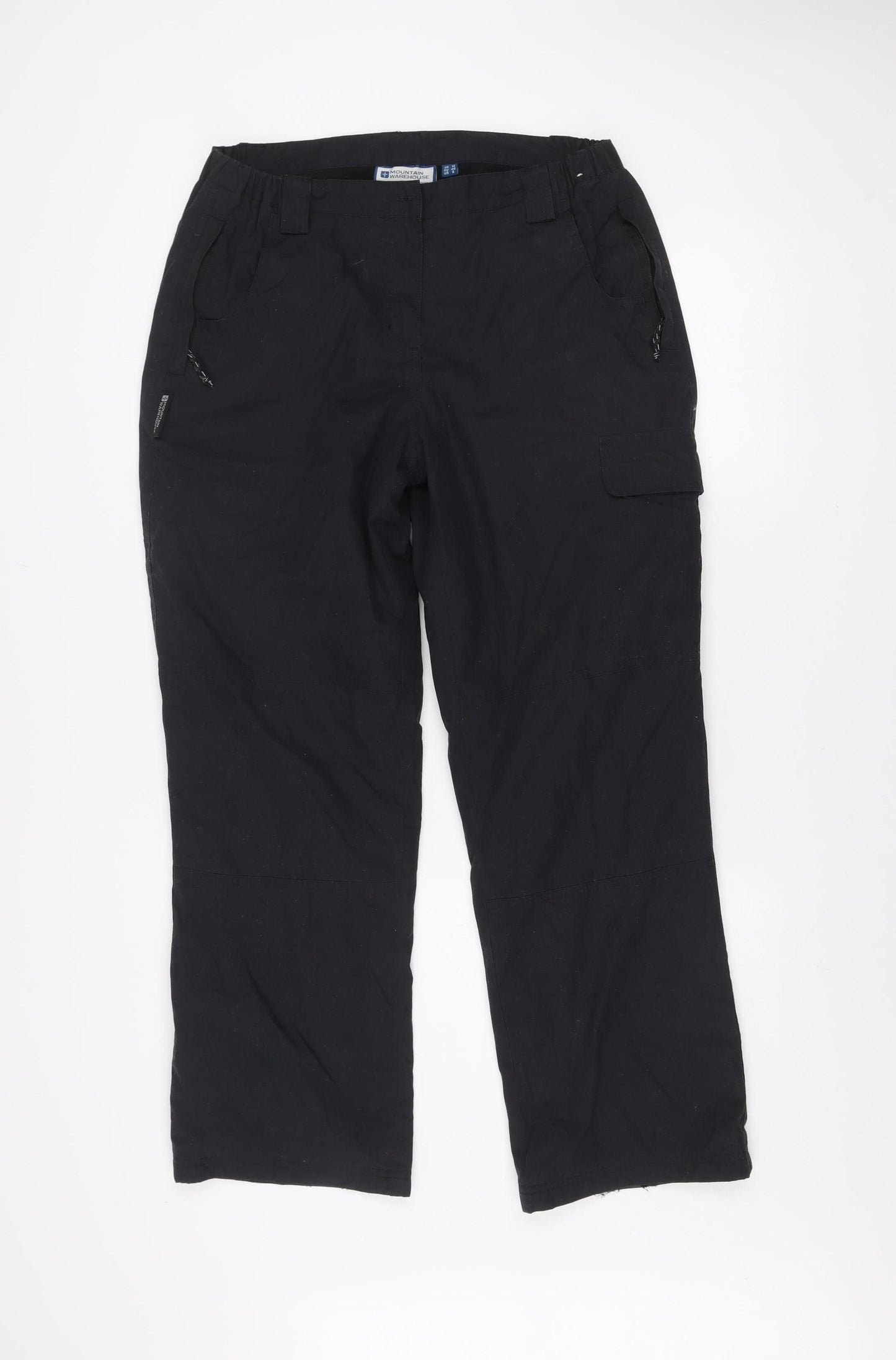 Mountain Warehouse Womens Black Size 12 Walking Trousers Polyester Blend