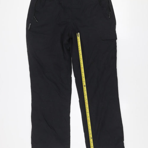 Mountain Warehouse Womens Black Size 12 Walking Trousers Polyester Blend