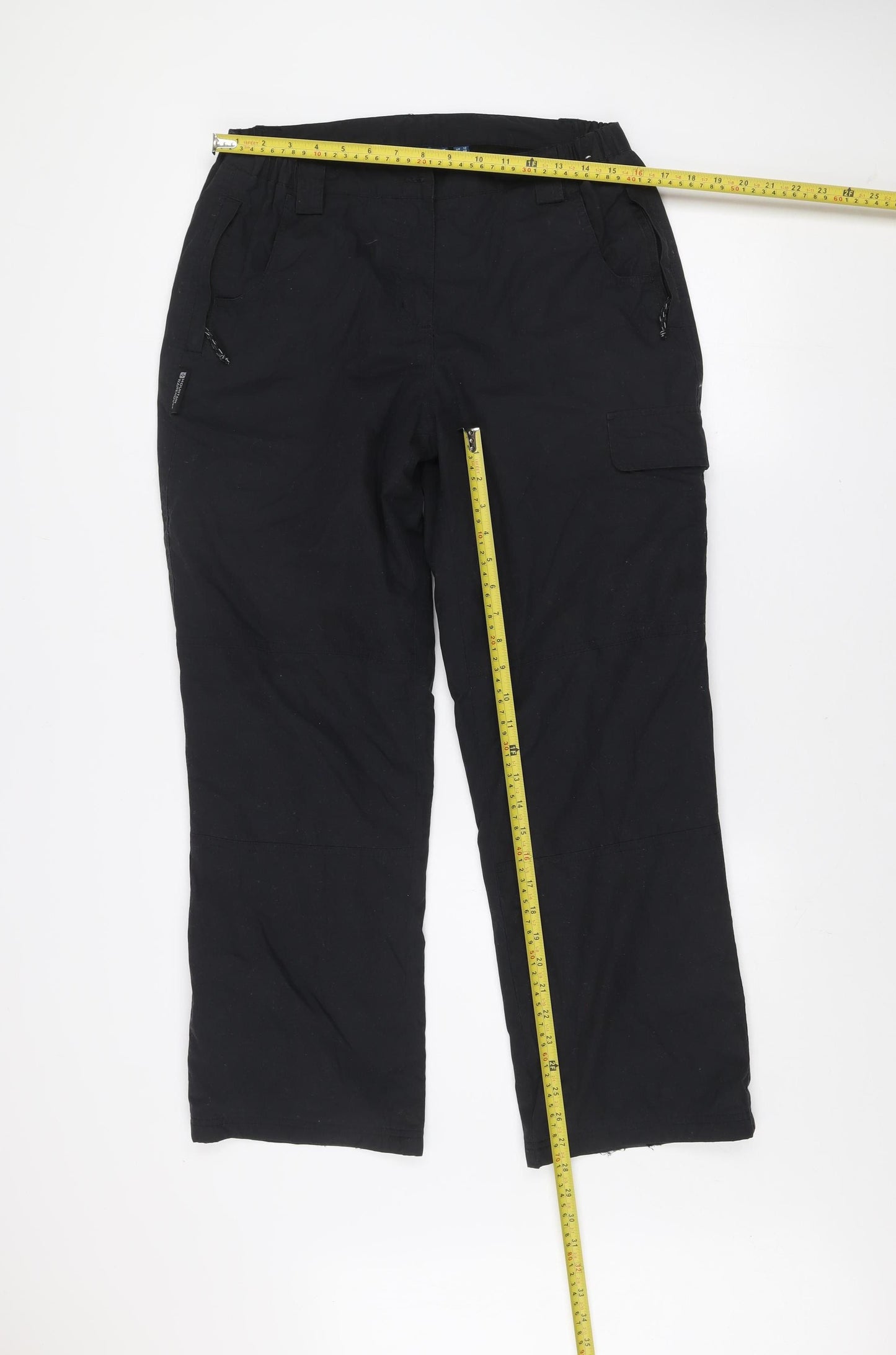 Mountain Warehouse Womens Black Size 12 Walking Trousers Polyester Blend
