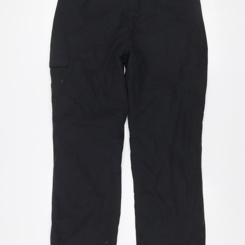 Mountain Warehouse Womens Black Size 12 Walking Trousers Polyester Blend