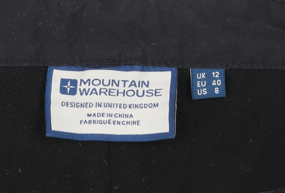 Mountain Warehouse Womens Black Size 12 Walking Trousers Polyester Blend