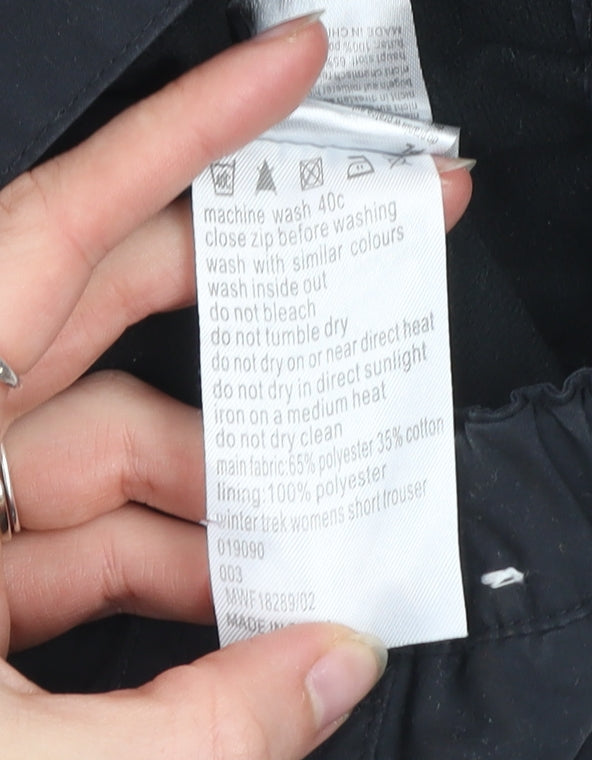 Mountain Warehouse Womens Black Size 12 Walking Trousers Polyester Blend