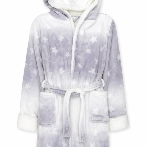 Next Women’s Multicoloured Star Fleece Hooded Robe L 16-18