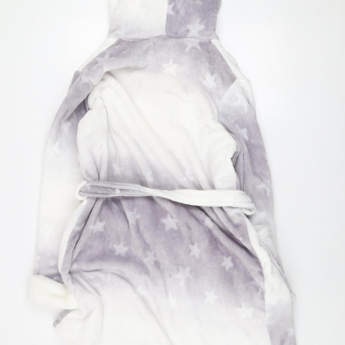 Next Women’s Multicoloured Star Fleece Hooded Robe L 16-18