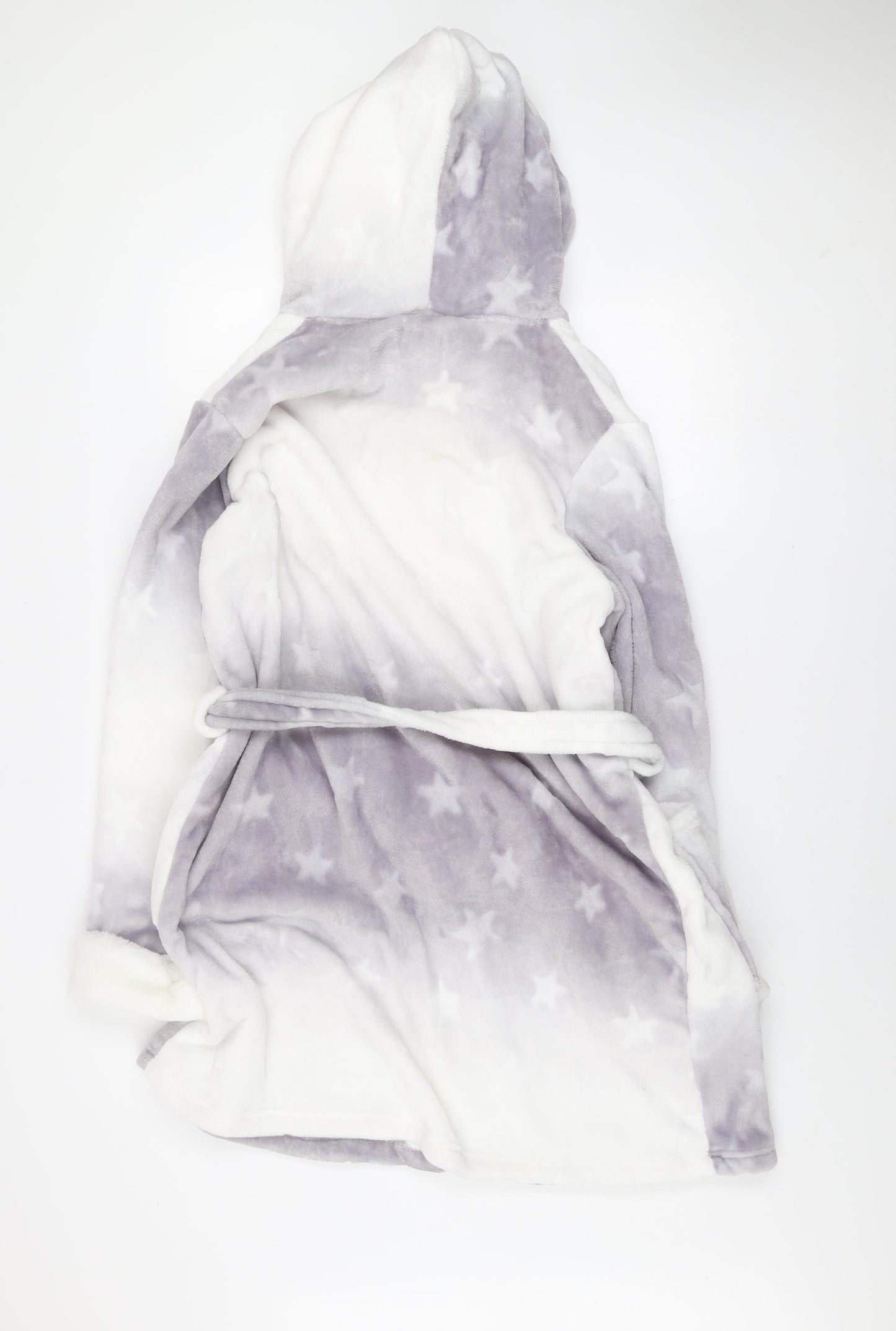 Next Women’s Multicoloured Star Fleece Hooded Robe L 16-18